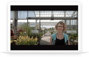 un ordinateur avec une image dans l'écran